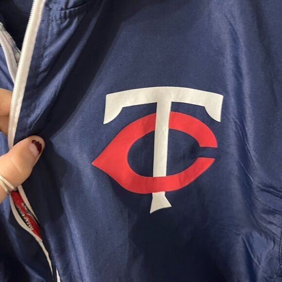 Twins Navy Blue Windbreaker Jacket - Picture 3 of 6